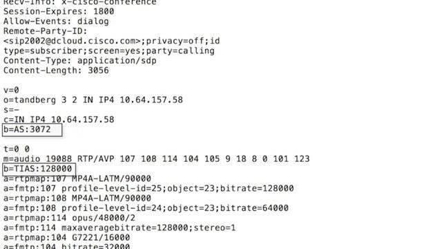 SIP #2 SDP (Session Description Protocol) - Cisco Collaboration