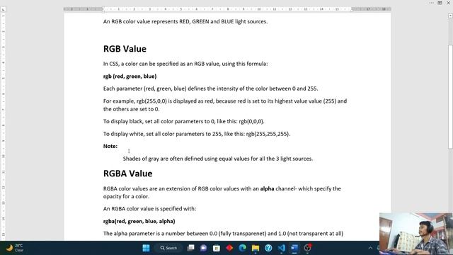 CSS RGB Colors || Beginners in-depth guide to CSS(With Notes) || Part 4 #css #webdesign смотреть онлайн