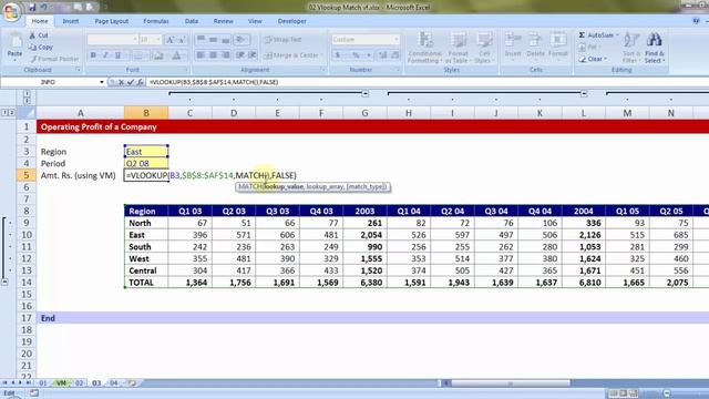 VLOOKUP with MATCH Function (Intermediate) смотреть онлайн