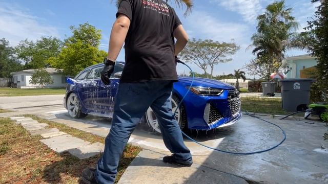**Cleaning an Audi RS 6** - Exterior Foam Wash - ***ASMR*** смотреть онлайн