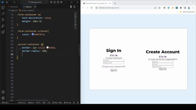 Animated Sliding Login and Sign Up Form | Sliding Login and Sign Up Page | HTML & CSS смотреть онлайн
