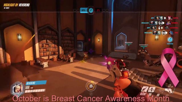 Overwatch Mercy Breast Cancer Awareness Highlight 2019-10-02_22-31-24 смотреть онлайн