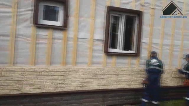 Монтаж сайдинга Грандлайн коллекция Я-Фасад компанией 