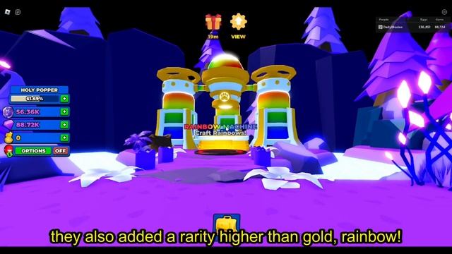*NEW* Rainbow update + code in popping simulator (ps) смотреть онлайн