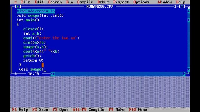 Function call by reference ( swape Two integer through function ) смотреть онлайн