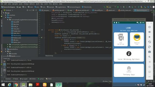 Aplikasi QRCode | Android Studio смотреть онлайн