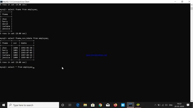 Select and From Query | MySQL | DBMS | FULL TUTORIAL смотреть онлайн