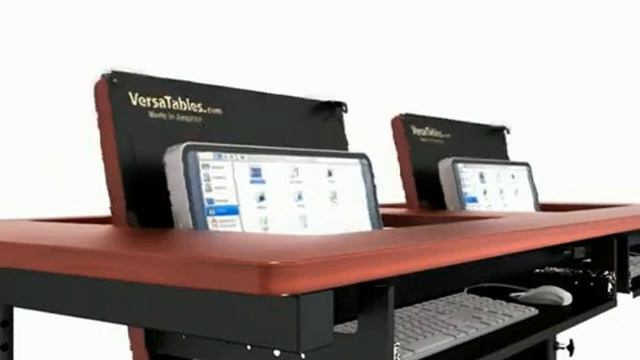 The Revolution Table - Hidden Monitor Classroom Desk