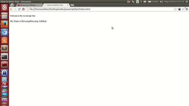003 Javascript Tutorial How to Write using write function Ep 3 смотреть онлайн