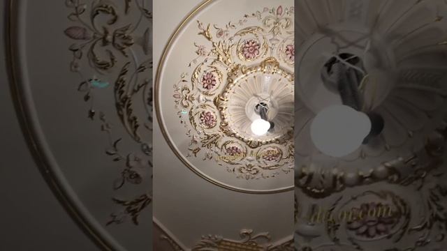 Декорирование, золочение лепнины в прихожей. Our decorated gypsum in the hall. смотреть онлайн