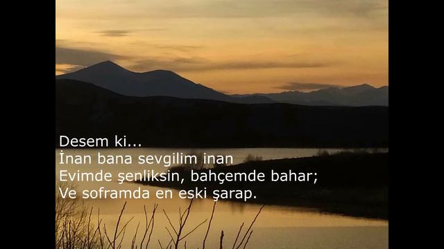 Desem ki - Cahit Sıtkı Tarancı смотреть онлайн