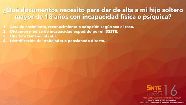 RIGEL KU - GDL ORIENTE 16 / REQUISITOS PARA DAR DE ALTA A TUS HIJOS ANTE EL ISSSTE. смотреть онлайн
