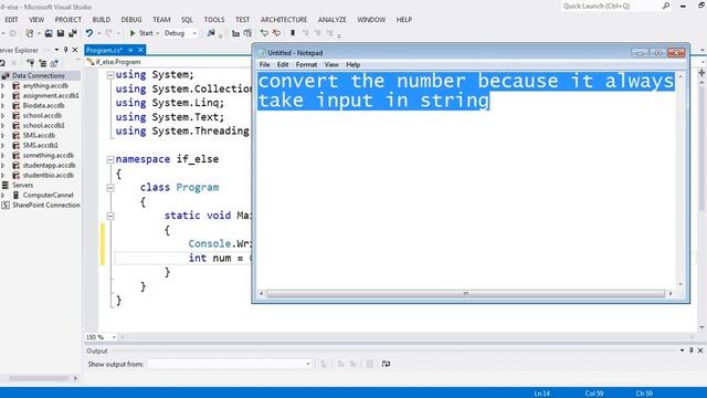 IF-ELSE in c# Visual studio For Beginners смотреть онлайн