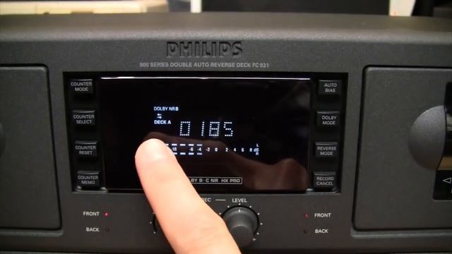 Philips FC931 non-Digital Compact Cassette deck unboxing, review & test смотреть онлайн