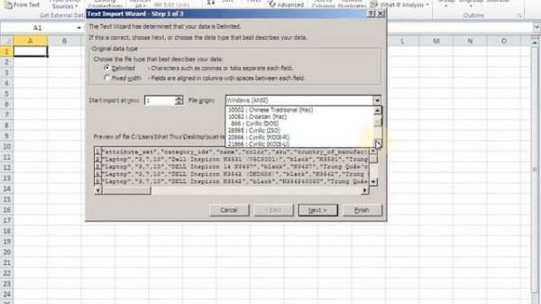 Excel : Open CSV in UTF-8