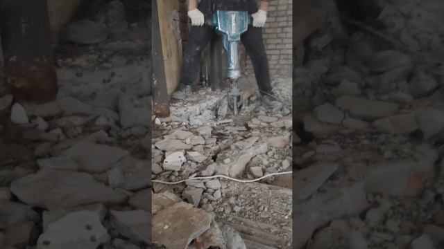 Демонтаж стяжки 15-20 см
