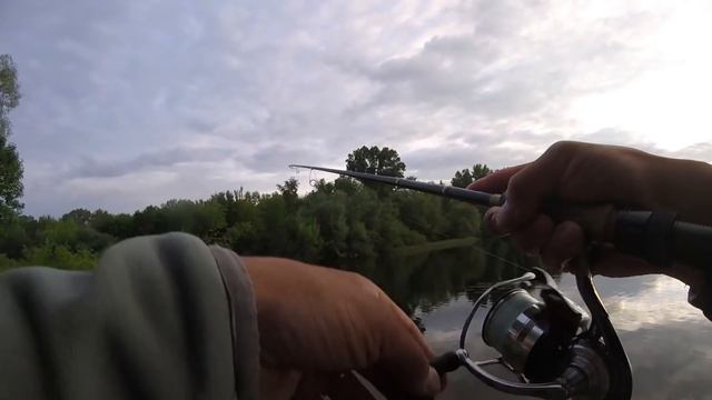 Раздача на рассвете. Жерех и окунь в городскких условиях. Как и на что ловить на Десенке. смотреть онлайн