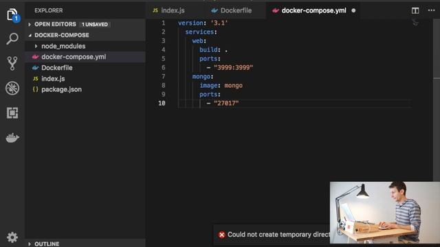 Docker Tutorial #12 - Einfacher Umgang mit Containern durch docker-compose смотреть онлайн