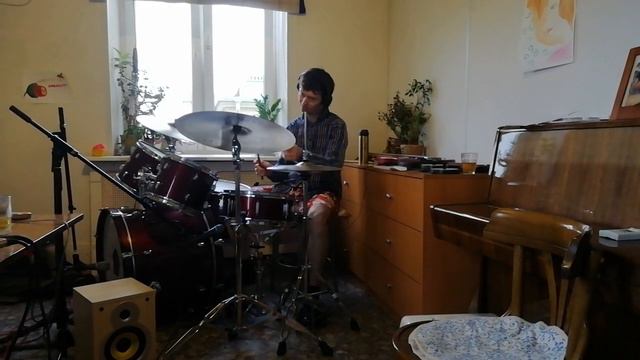 Михаил Фенстер - разминка на барабанах. Drum solo. смотреть онлайн