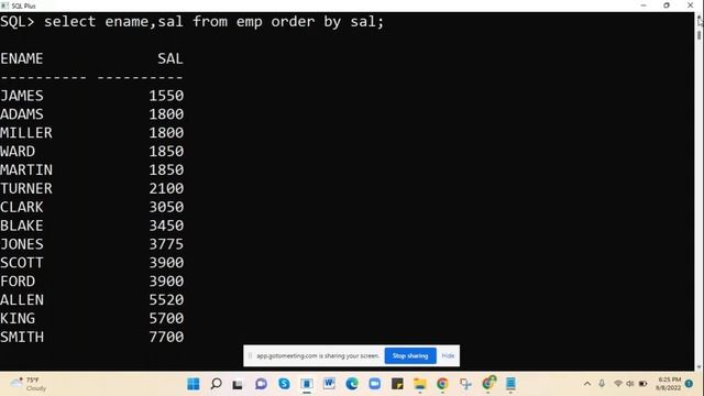 08 September 2022 ORACLE SQL Group Functions смотреть онлайн