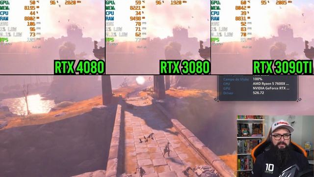 RTX 4080 Vale a Pena ? Testes em 15 jogos em 4k ! смотреть онлайн