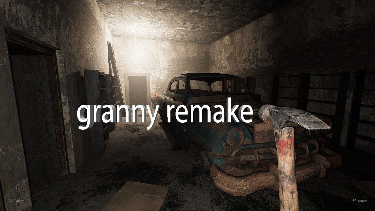 Убежали от гренни на ее же машине! Granny Remake