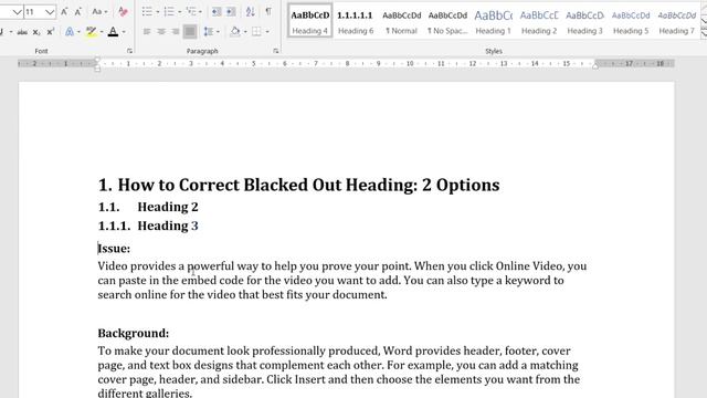 [Solved] Blacked out number in Heading Ms Word| How to fix black box heading Word (2007 and above) смотреть онлайн