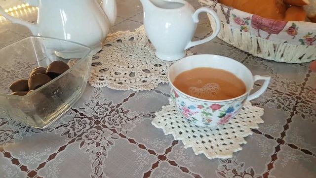Чаепитие с вами. Связала салфетки под чашки Napkins under cups смотреть онлайн