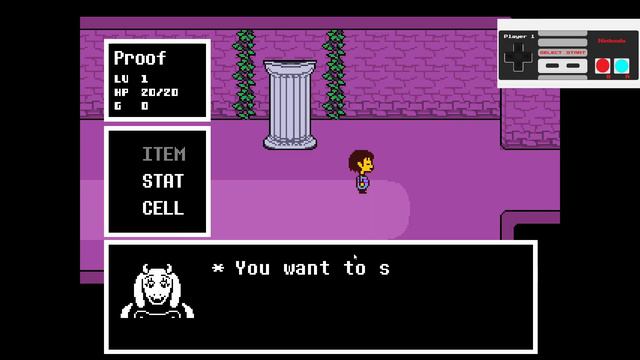 Undertale with an NES controller смотреть онлайн