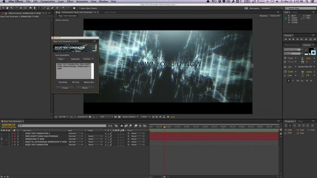 AE: Dojo Text Generator Script for After Effects (FREE) смотреть онлайн