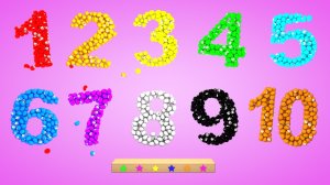 Учимся считать от 1 до 10 для самых маленьких