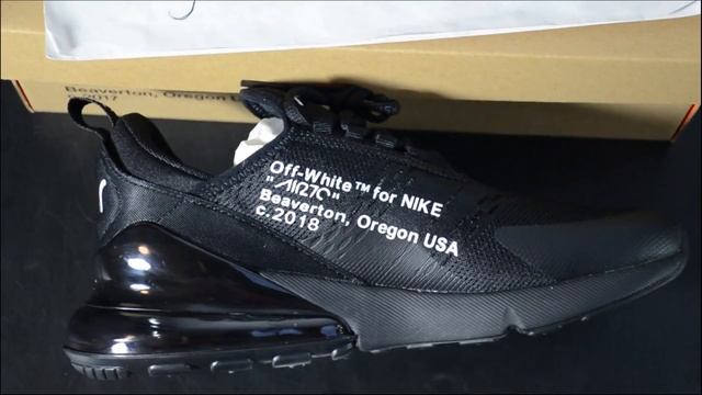 (Customized) Off-White x Nike Air Max 270 Black from www.goodsneaker.club смотреть онлайн