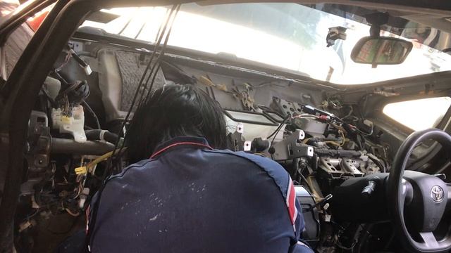 How To Remove Dashboard On Toyota Wish 2009/2018 And Cooling Coil Removal Part 1