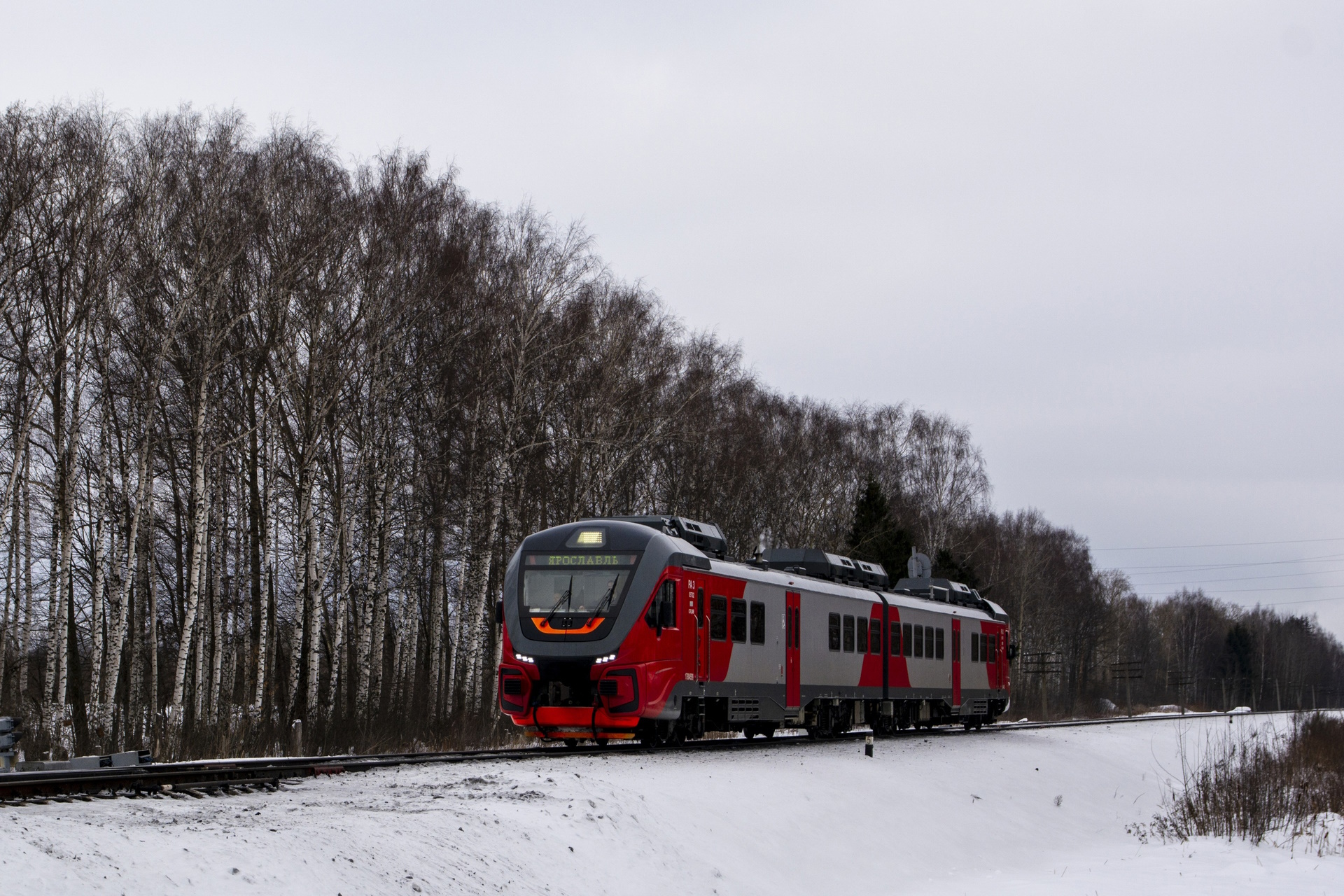 Железная дорога. Рельсовый автобус РА3-057 Орлан смотреть онлайн