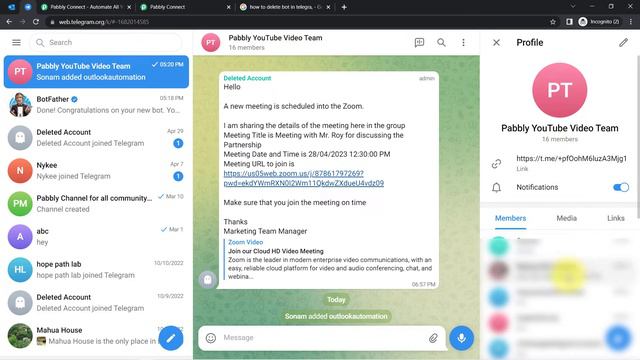How to Send Telegram Message for New Outlook Email - Outlook Telegram Integration смотреть онлайн