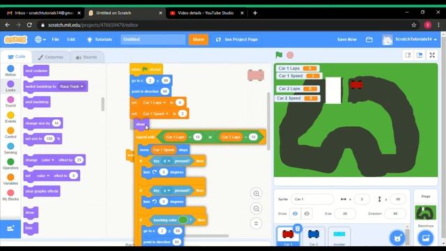 How to make a Multiplayer Car Race Game in Scratch Super Easy Scratch Tutorial смотреть онлайн