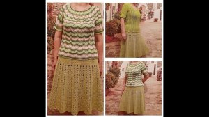 Летняя юбочка крючком из хлопковой пряжи. Готовая работа.