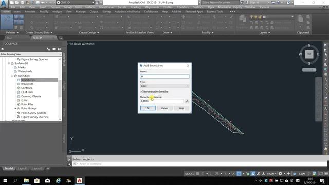 KWSUR 4 CIVIL 3D 2019 Create Boundary and Volume смотреть онлайн