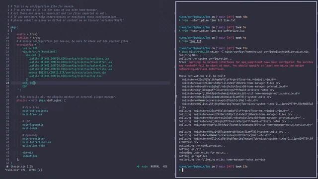 Full configuration of Neovim on NixOS (Treesitter, native lsp, and more!) смотреть онлайн