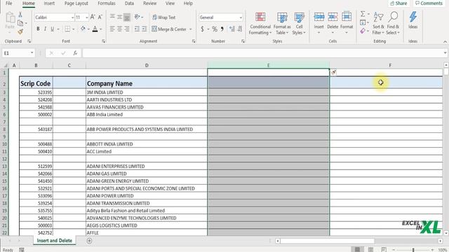 Inserting and Deleting Rows and Columns in Excel | Step by Step Process смотреть онлайн