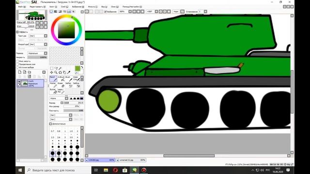 Рисуем Т-34-85 смотреть онлайн