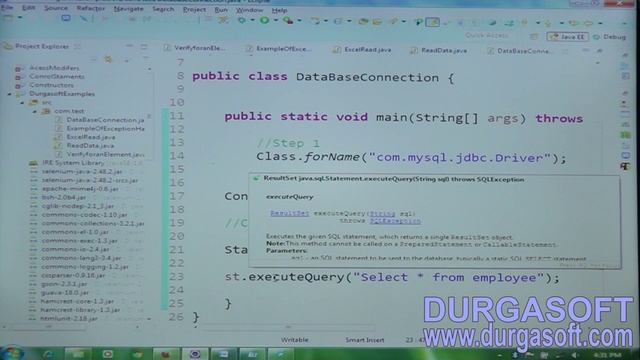 Selenium DataBase Connection Using JDBC смотреть онлайн
