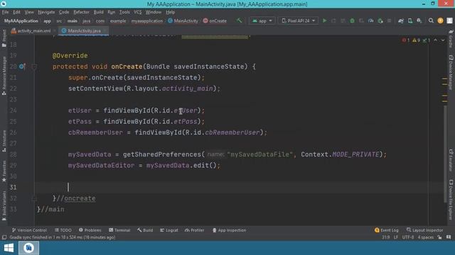 033 - Using Shared Preferences to Save Data in Android Studio - the easy way - complete app example смотреть онлайн