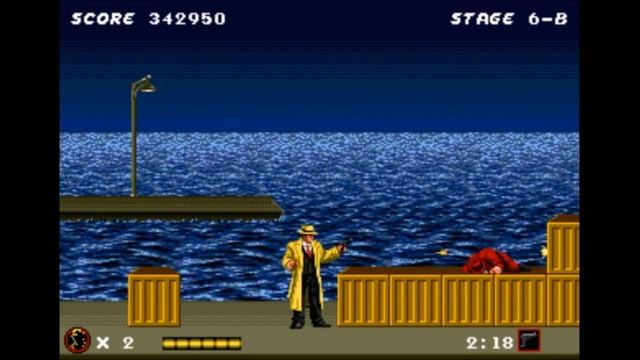 Sega Mega Drive 2 (Smd) 16-bit Dick Tracy stage 6 Final stage
