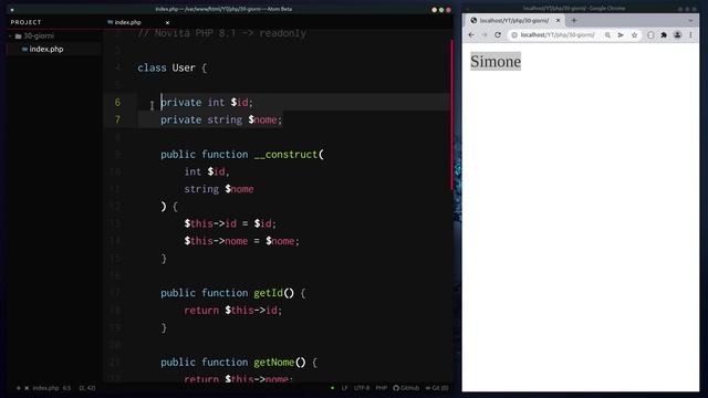 30 giorni di PHP e Laravel | Proprietà readonly (PHP 8.1) | Giorno 11/30 смотреть онлайн
