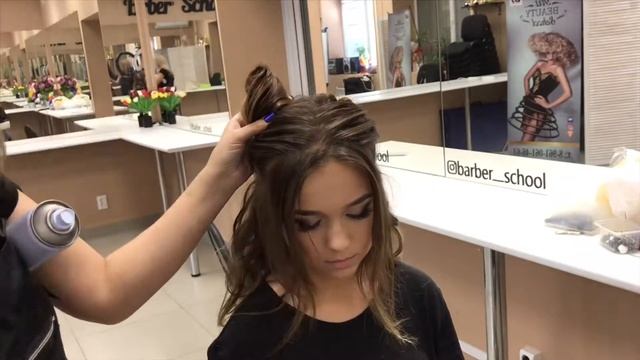 Прическа для вечеринки смотреть онлайн