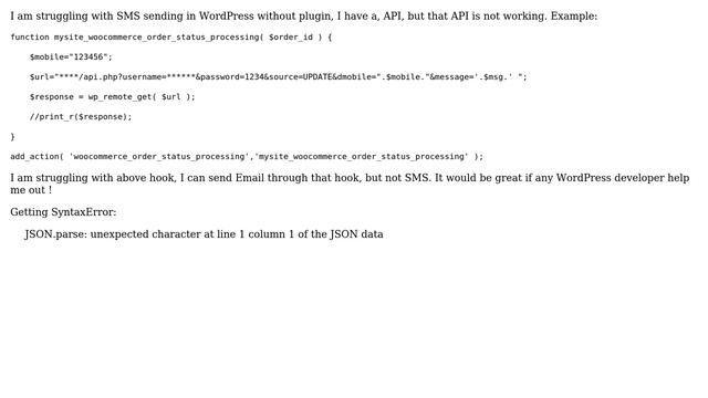 Wordpress: Wordpress SMS API integration without plugin смотреть онлайн
