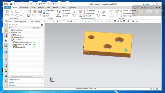 EXPORT NX.MODEL AND POWERMILL 10.06 IMPORT MODEL смотреть онлайн