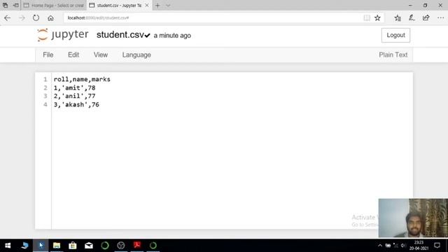 Importing data from csv file to dataframe in python pandas | Class 12 IP XII CBSE 20222-23 CBSE смотреть онлайн