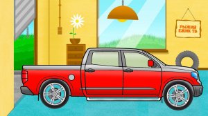 РАЗНЫЕ МАШИНКИ - автомобиль ПИКАП. В гараже у Рыжего Ёжика